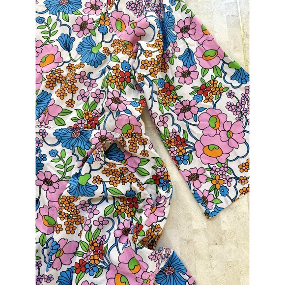 Joanie Retro Vintage Style Effie Dress Size 14 UK 18 Floral Pockets Mid Length - Picture 9 of 9